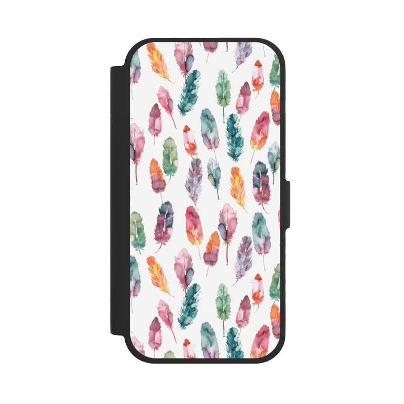iPhone 17 NIVOflip Aquarellfedern Boho