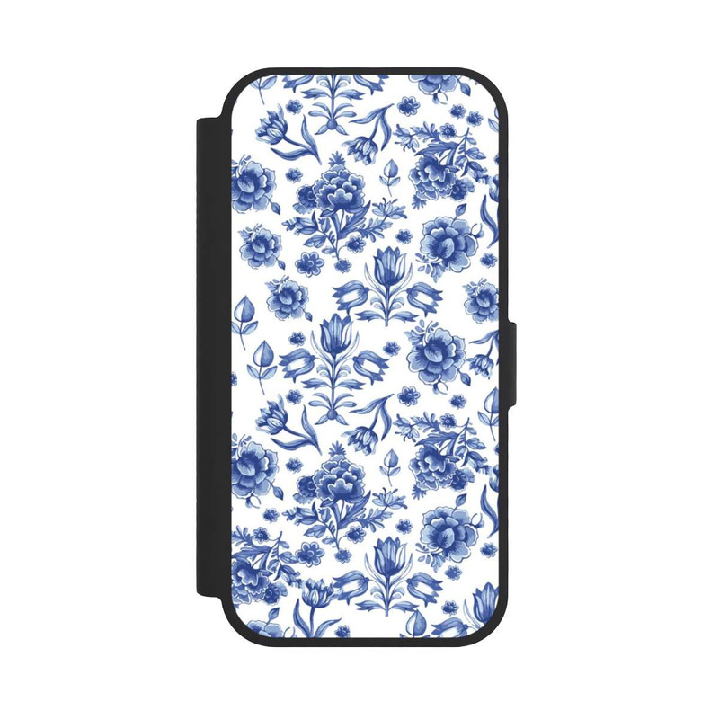 iPhone 17 NIVOflip Blaues Blumenmuster
