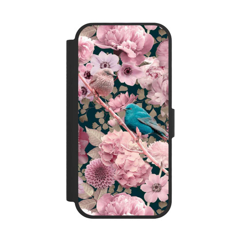 Apple iPhone 17 NIVOflip Spatzen im rosa Blumenmuster