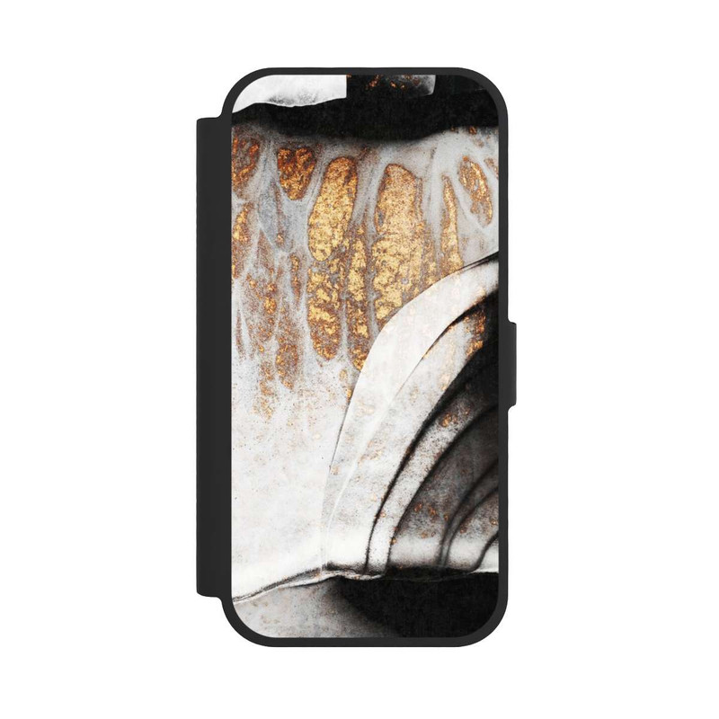 iPhone 17 NIVOflip Veines noires et dorées