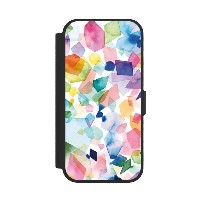 iPhone 17 NIVOflip Bunte Aquarelledelsteine ​​und Diamanten