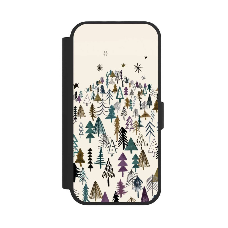 iPhone 17 NIVOflip Bergbäume Wald Lila