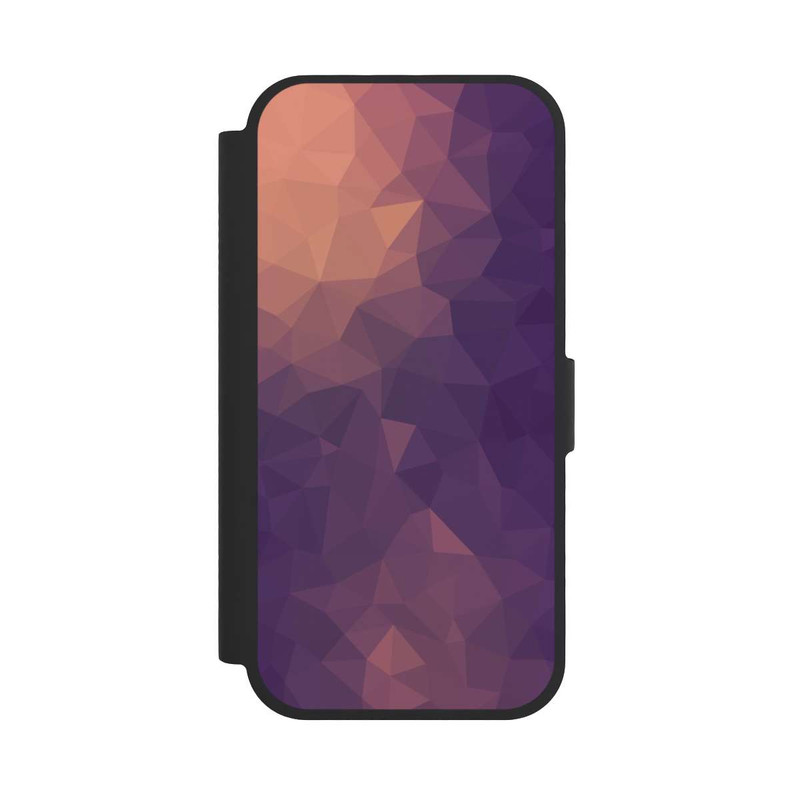iPhone 17 NIVOflip Polygonal Mosaic Rouge/Violet