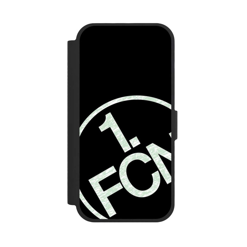 iPhone 17 NIVOflip FCN Logo Weiß Texture auf Schwarz