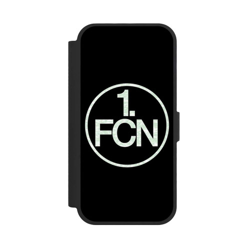  NIVOflip FCN Logo in Weiß Hintergrund Schwarz