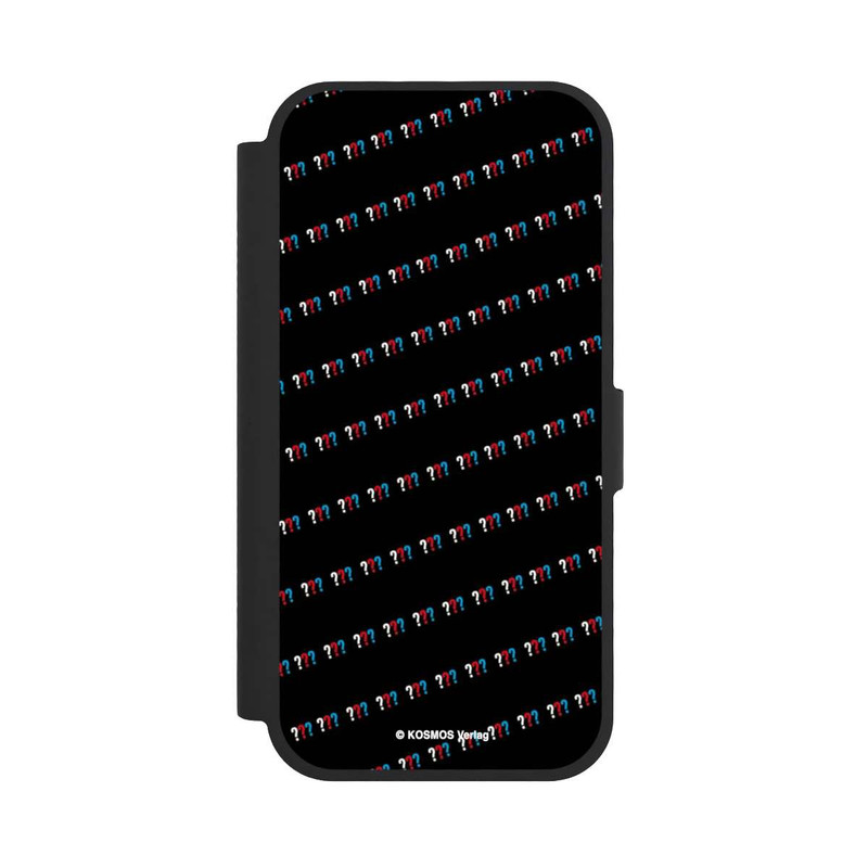 iPhone 17 NIVOflip Drei Fragezeichen Muster Schräg