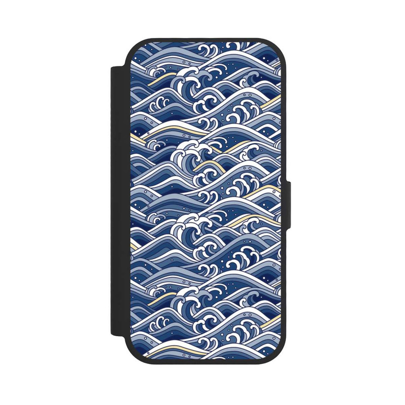 iPhone 17 NIVOflip Vagues bleues kanagawa