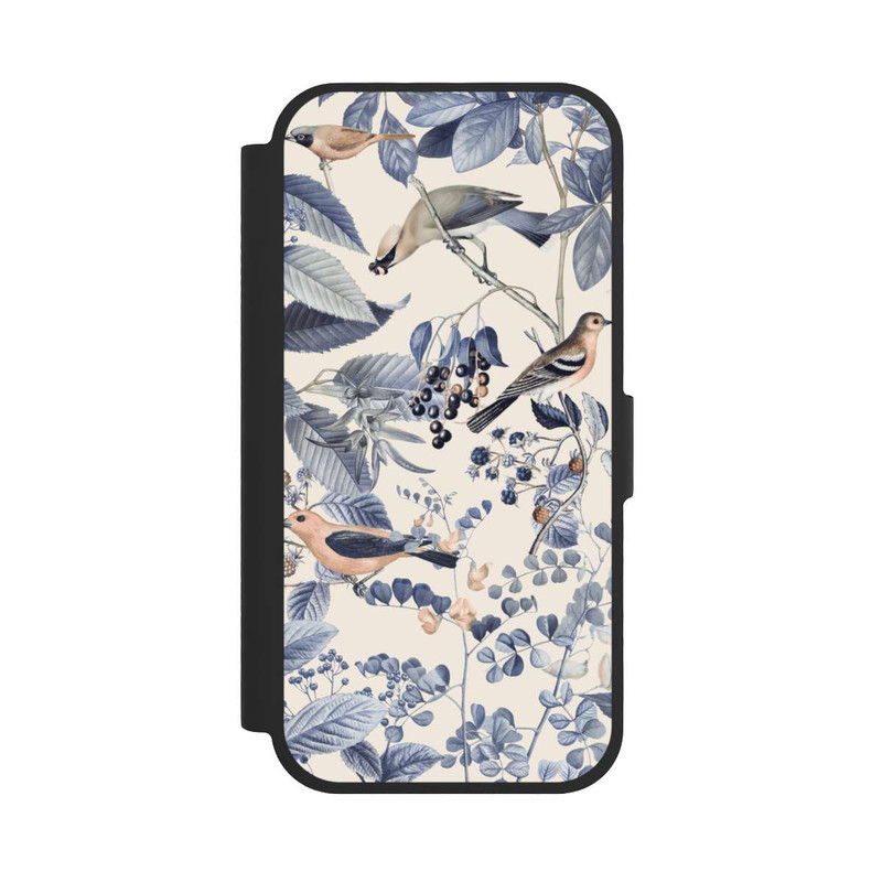 iPhone 17 NIVOflip Vögel und Beeren in Beige