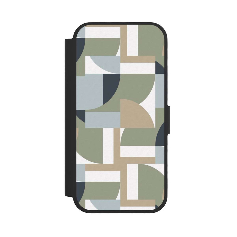 iPhone 17 NIVOflip Polygones futuristes du Bauhaus Beige