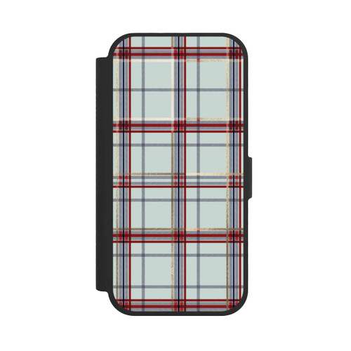 Apple iPhone 17 NIVOflip Tartan Blau