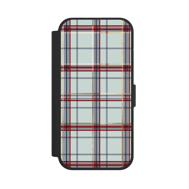 iPhone 17 NIVOflip Tartan Blau