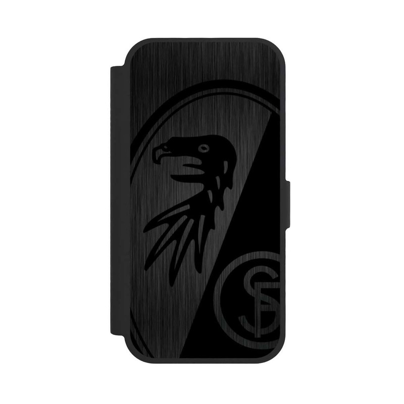 iPhone 17 NIVOflip SC Freiburg Kratzen Horizontal Metall Hintergrund