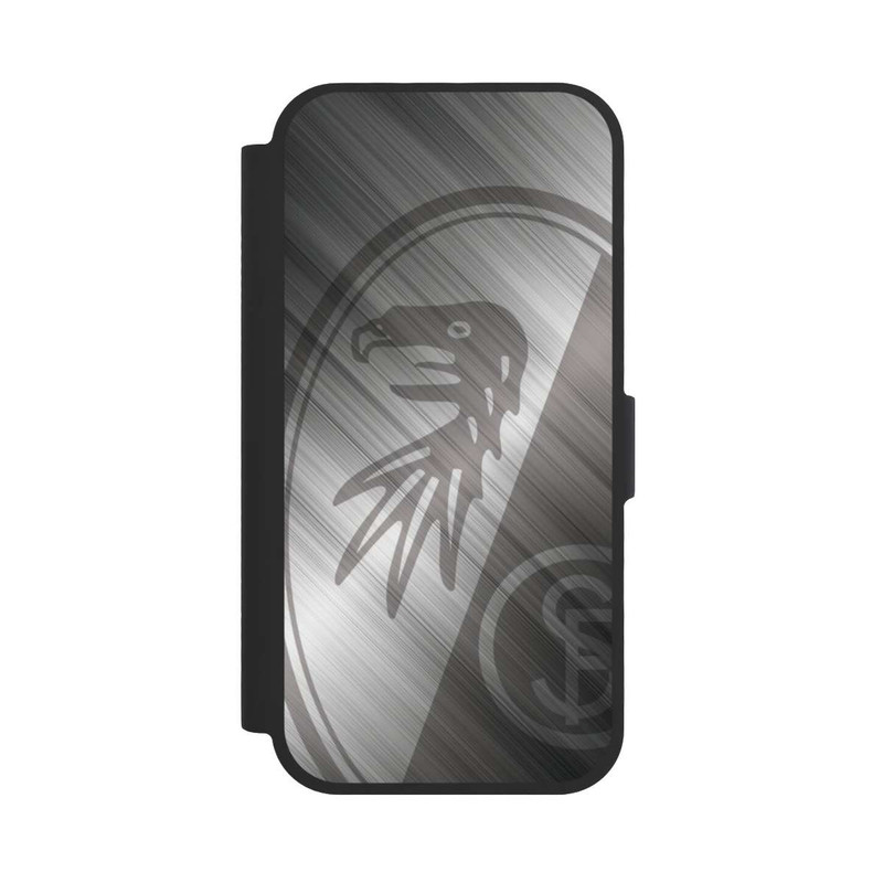 iPhone 17 NIVOflip SC Freiburg Glänzendes Metall Hintergrund