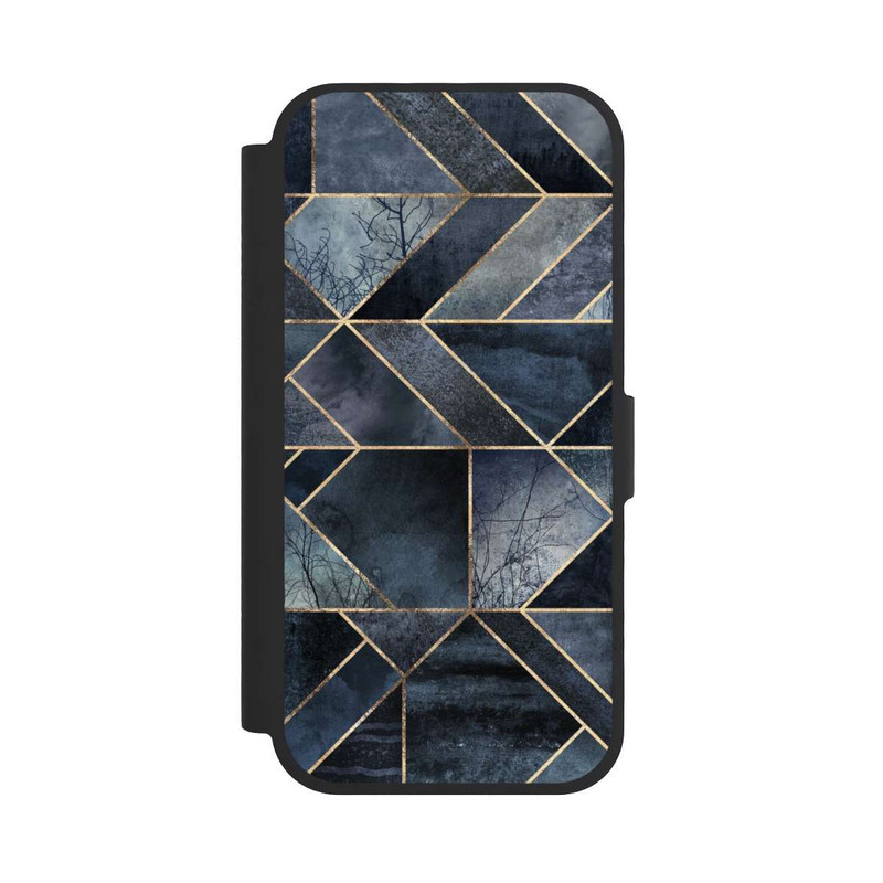 iPhone 17 NIVOflip Nature Abstraite Bleu Foncé