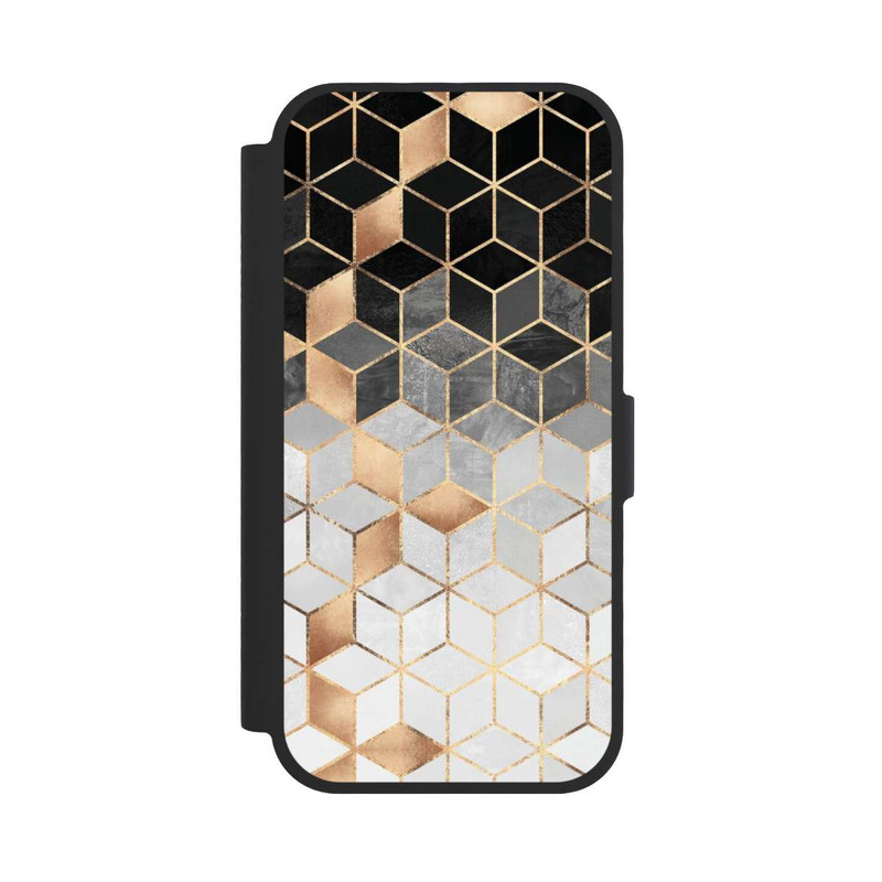 iPhone 17 NIVOflip Würfel dunkel und gold