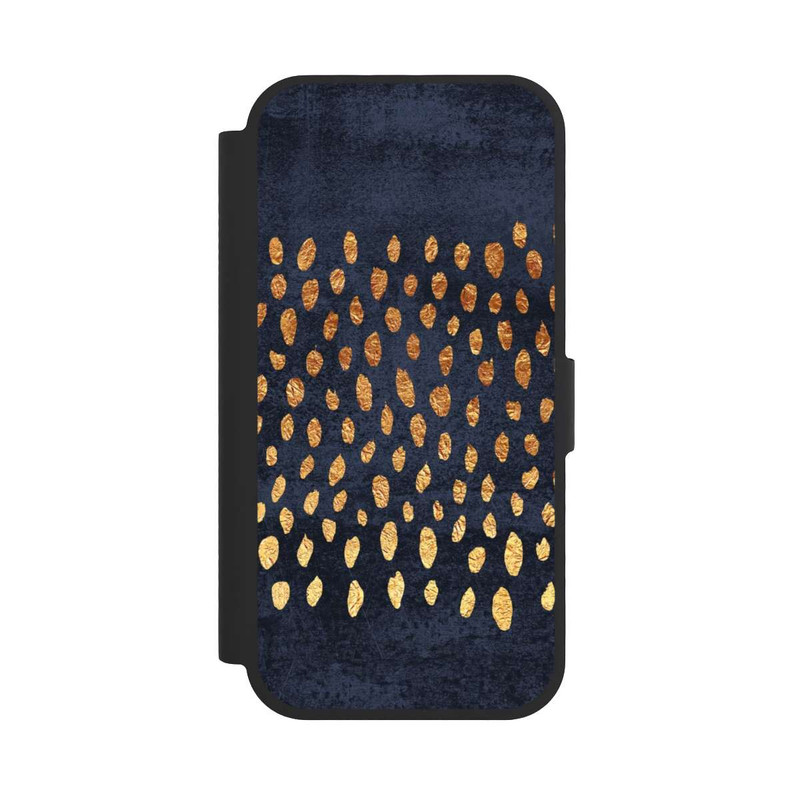 iPhone 17 NIVOflip Muster Gold und Marine