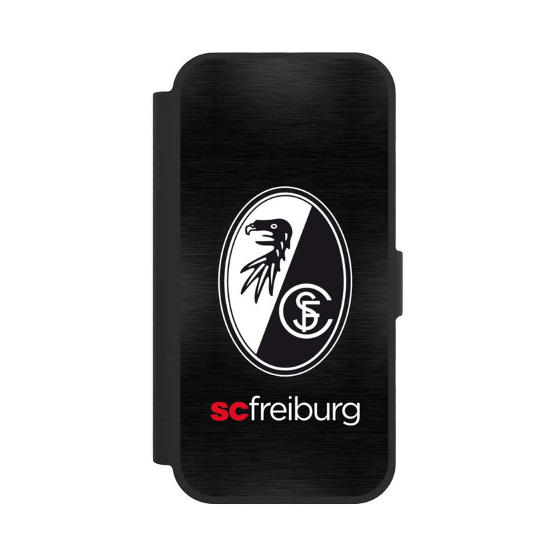 iPhone 17 NIVOflip  Kratzen Metall Hintergrund mit dem Schriftzug  Horizontal SC Freiburg