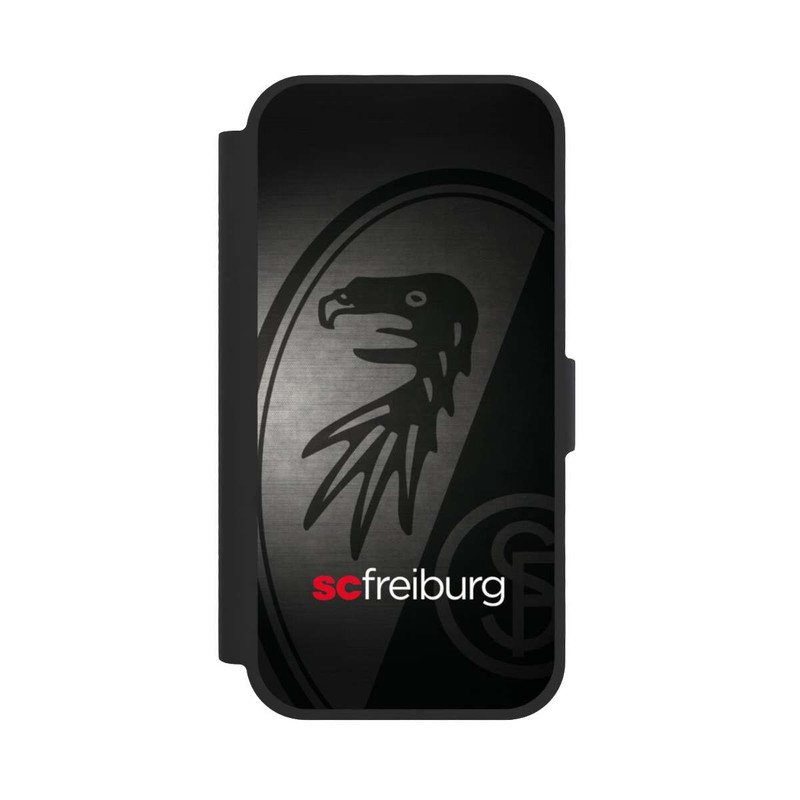 iPhone 17 NIVOflip Dot Metall Hintergrund mit dem Schriftzug SC Freiburg