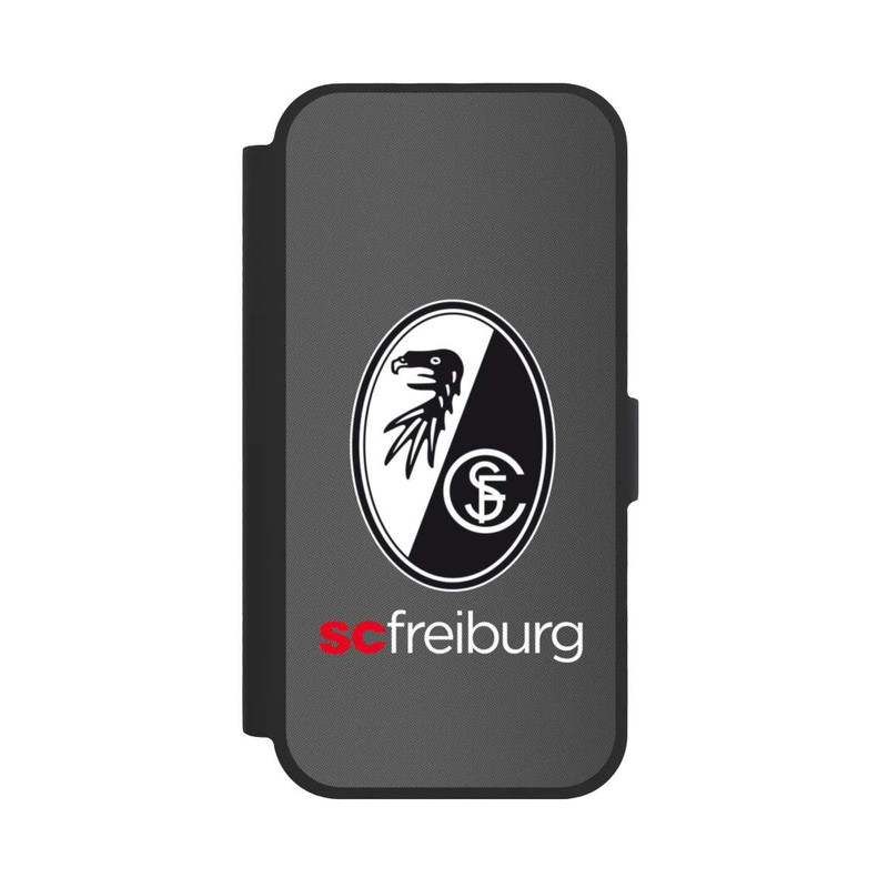 iPhone 17 NIVOflip Carbon Hell Hintergrund mit dem Schriftzug SC Freiburg