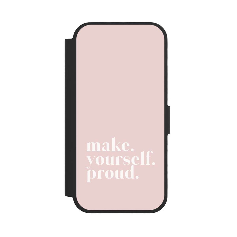 iPhone 17 NIVOflip Make Yourself Proud Zitat - Altrosa