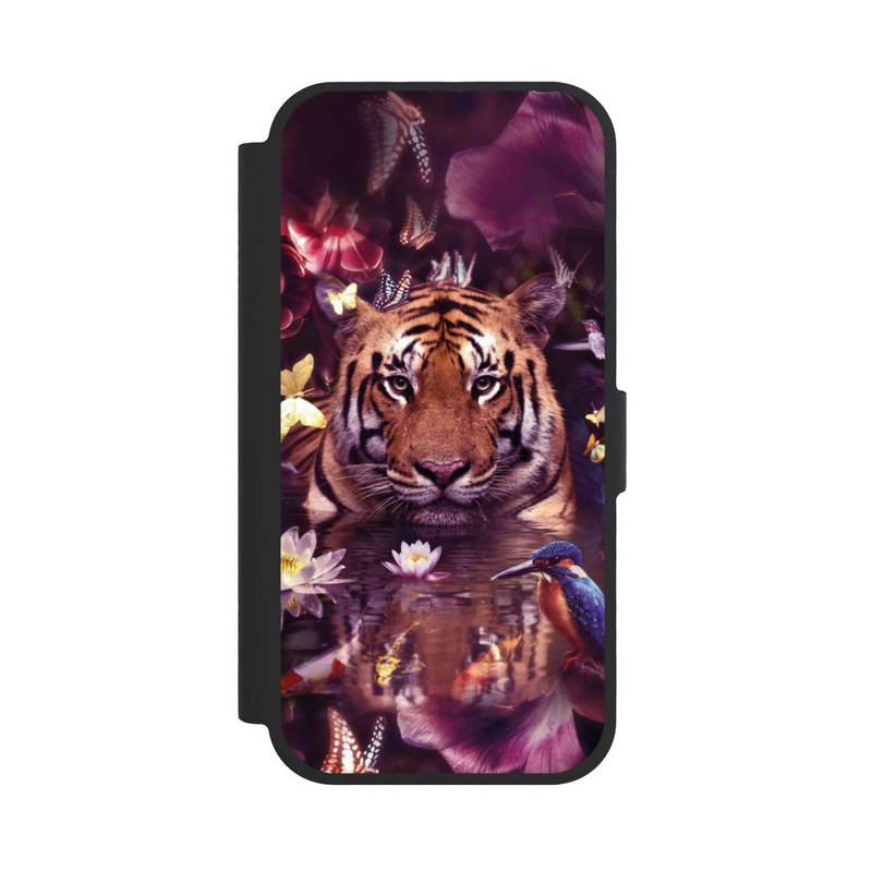 iPhone 17 NIVOflip Tiger flower frame