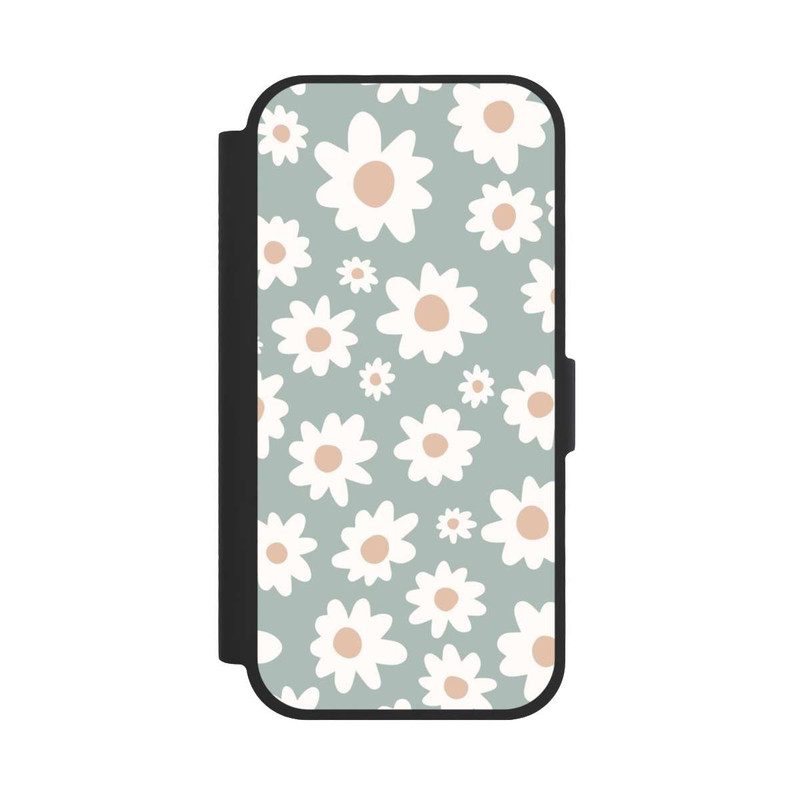 iPhone 17 NIVOflip Gänseblümchen Muster grün