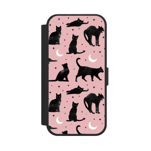 Apple iPhone 17 NIVOflip Lune &amp; Chats Fond Rose