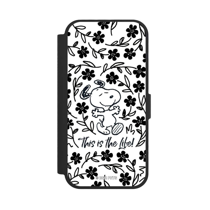 iPhone 17 NIVOflip Snoopy schwarz und weiß This Is The Life