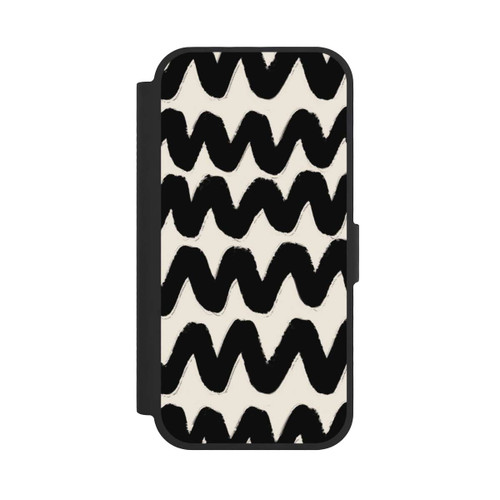 Apple iPhone 17 NIVOflip Vagues Noires Pattern