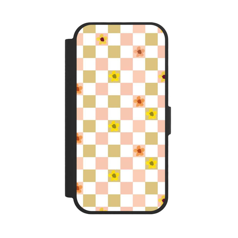 iPhone 17 NIVOflip Kariert nostalgische Pastellblumen