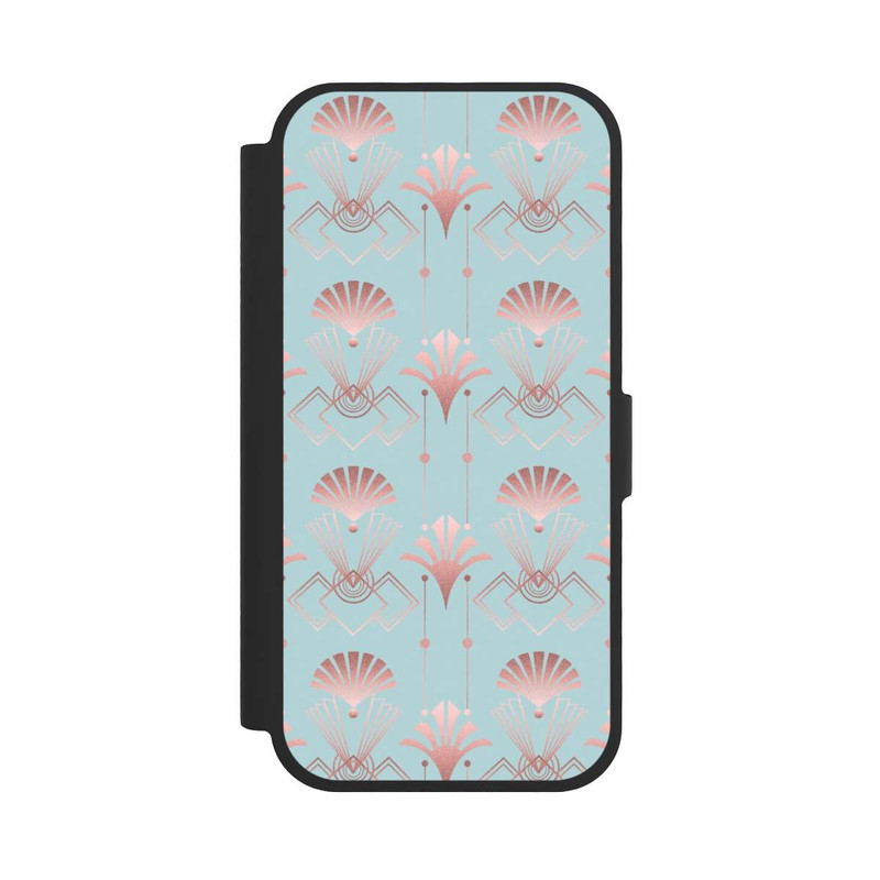 iPhone 17 NIVOflip Art Deco Rose Gold Elegance Blue