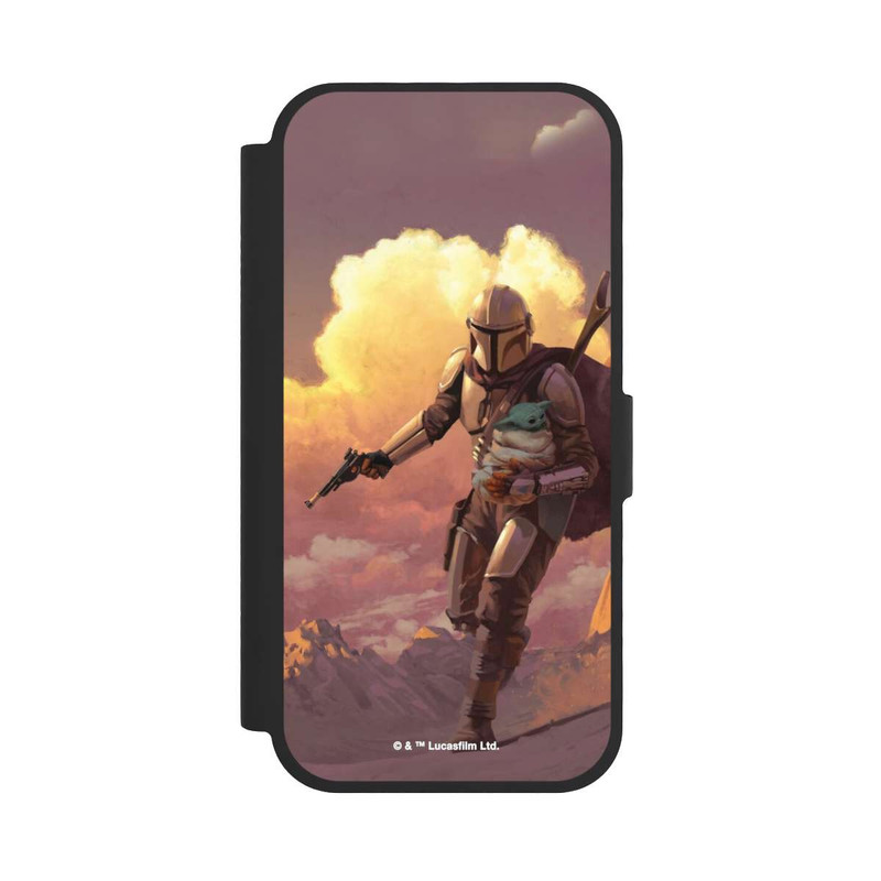 iPhone 17 NIVOflip Les nuages ​​du coucher du soleil Mandalorien et Grogu