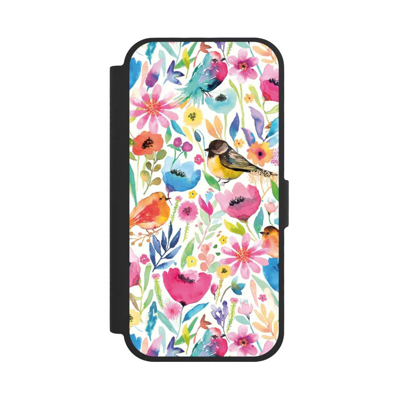 iPhone 17 NIVOflip Oiseaux et fleurs fantaisistes