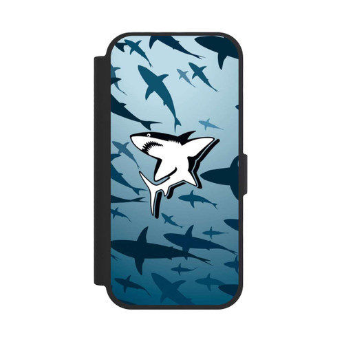 Apple iPhone 17 NIVOflip Haie Muster Blau