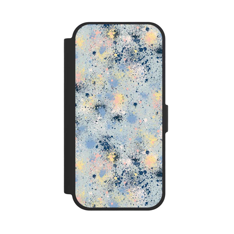 iPhone 17 NIVOflip Tintentropfen Staub Textur Blau