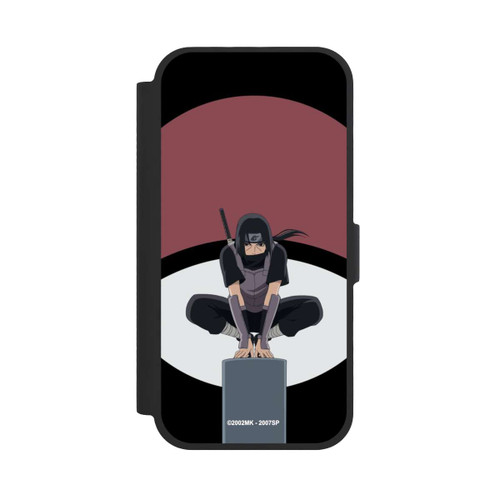  NIVOflip Itachi Uchiha Symbol Schwarzer Hintergrund