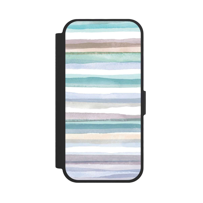 iPhone 17 NIVOflip Rayures pastel bleu