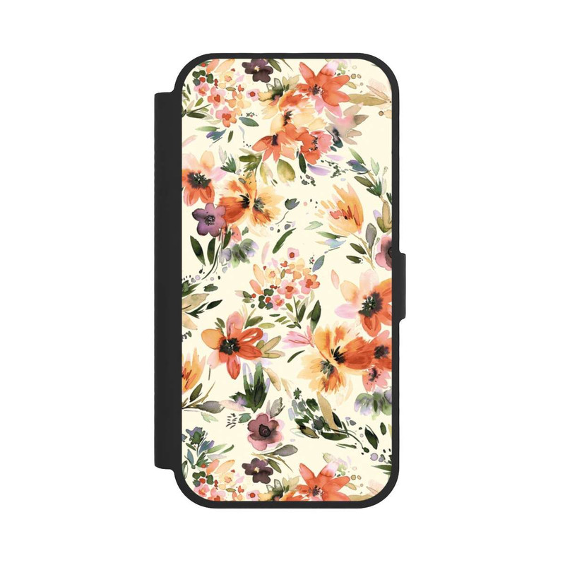 iPhone 17 NIVOflip Fleurs artistiques d'été Ivoire