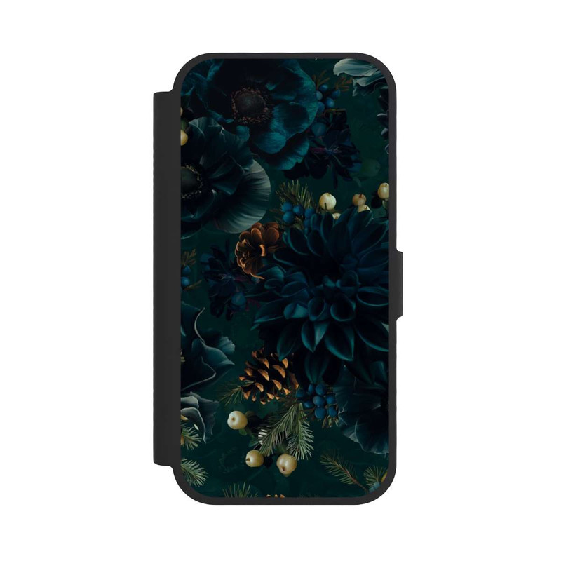 iPhone 17 NIVOflip Blumenmuster Grün und Blau