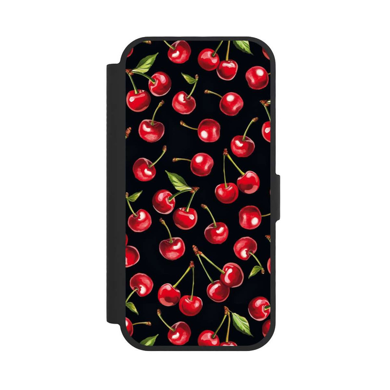 iPhone 17 NIVOflip Kirschmuster Schwarz mit KI