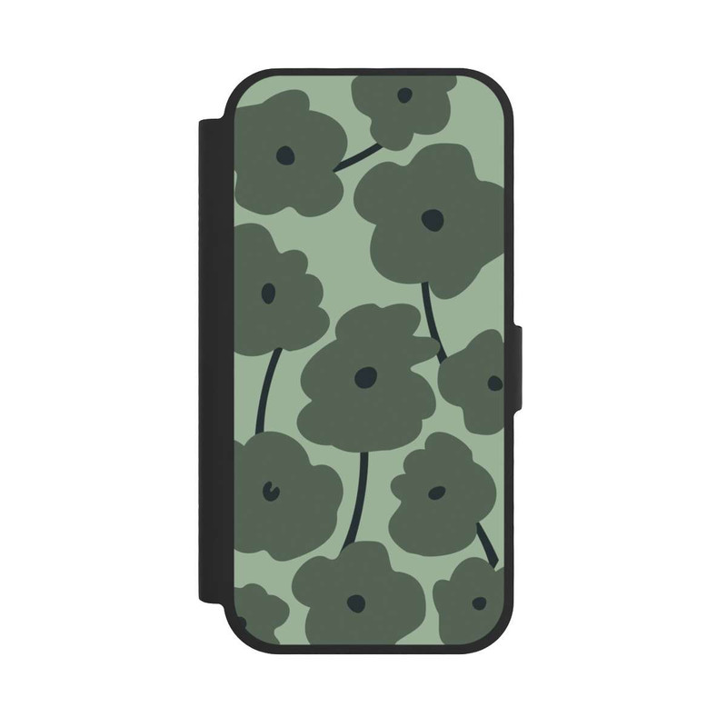 iPhone 17 NIVOflip Fleurs Minimalistes Vertes