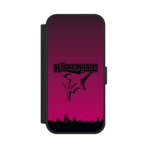 Apple iPhone 17 NIVOflip Kölner Haie Skyline Pink