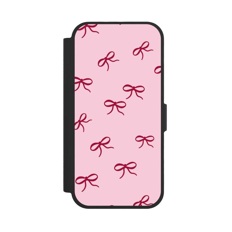iPhone 17 NIVOflip Schleifen Muster Rot Pink