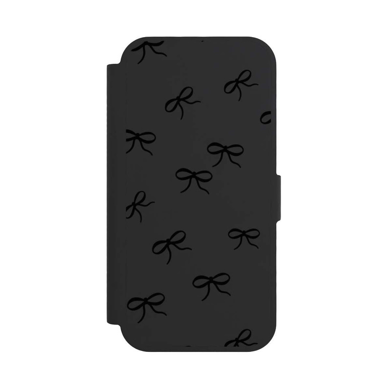 iPhone 17 NIVOflip Schleifen Muster Schwarz Transparent