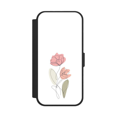 Apple iPhone 17 NIVOflip Flower Line Art Red