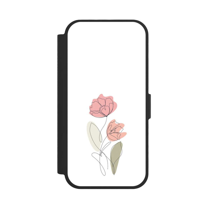 iPhone 17 NIVOflip Flower Line Art Red