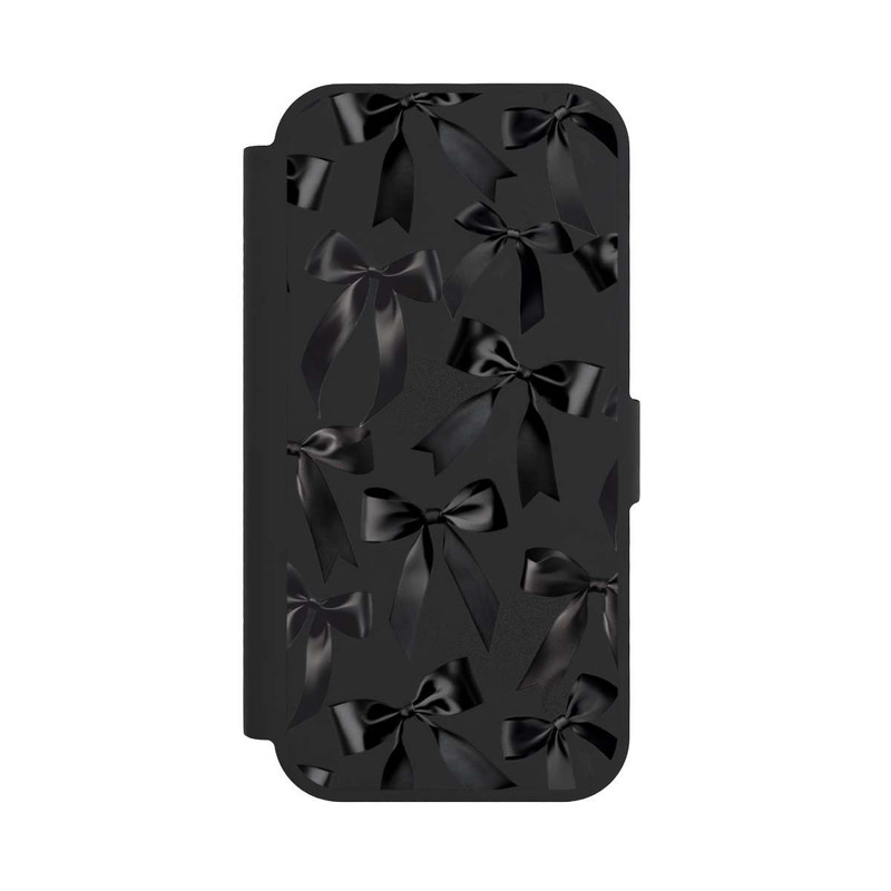 iPhone 17 NIVOflip Schwarze Satinschleifen