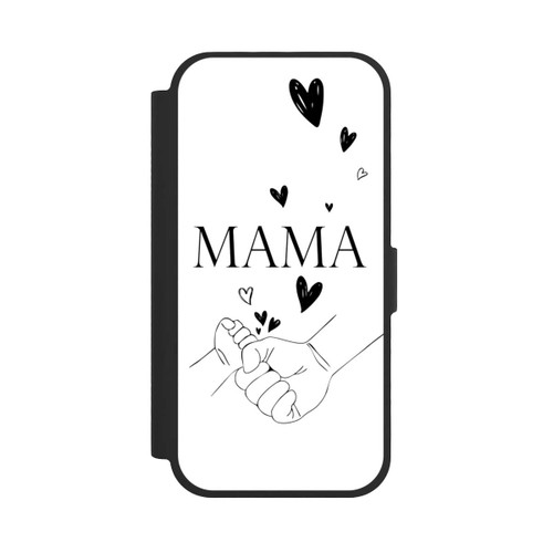 Apple iPhone 17 NIVOflip Muttertag Line Art Hände Schwarz Weiß