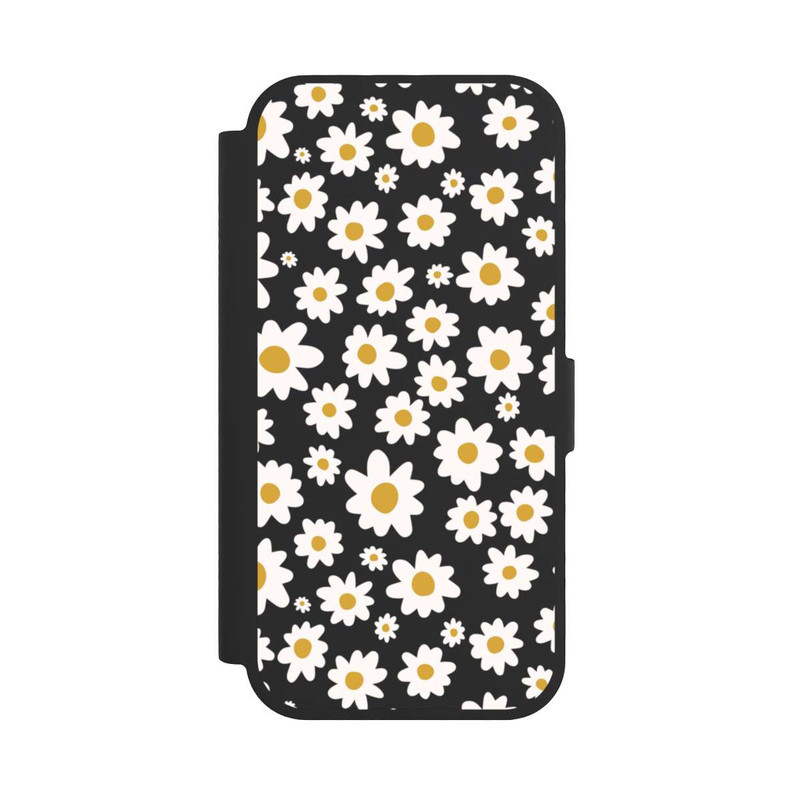 iPhone 17 NIVOflip Daisy Flower Seamless Pattern Transparent