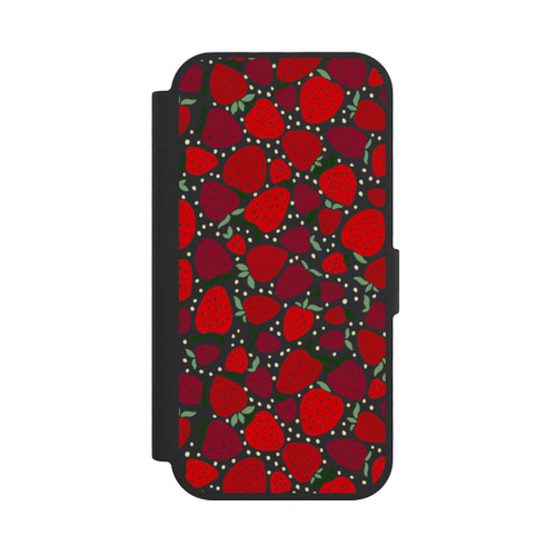 Apple iPhone 17 NIVOflip Strawberry Pattern Comic Transparent